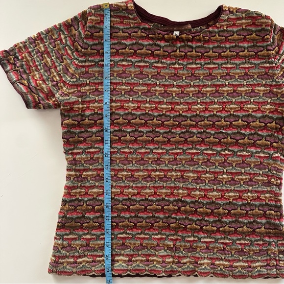 Peruvian Connection Multicolor Knit Sweater top 100% Pima cotton - Picture 7 of 7